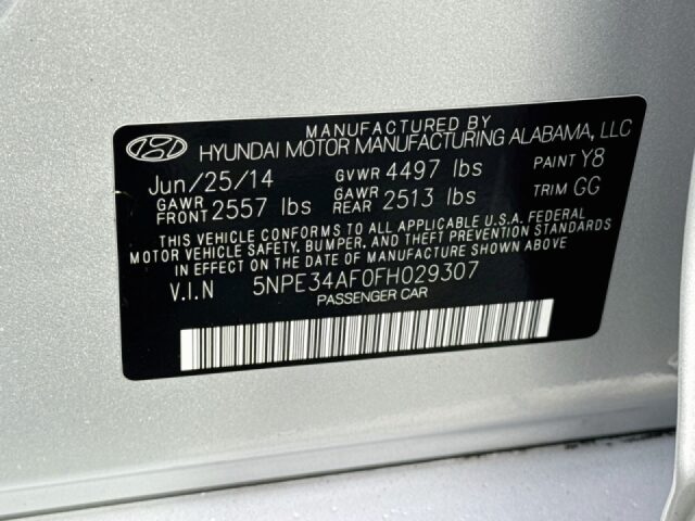 2015 Hyundai SONATA Limited Image 34